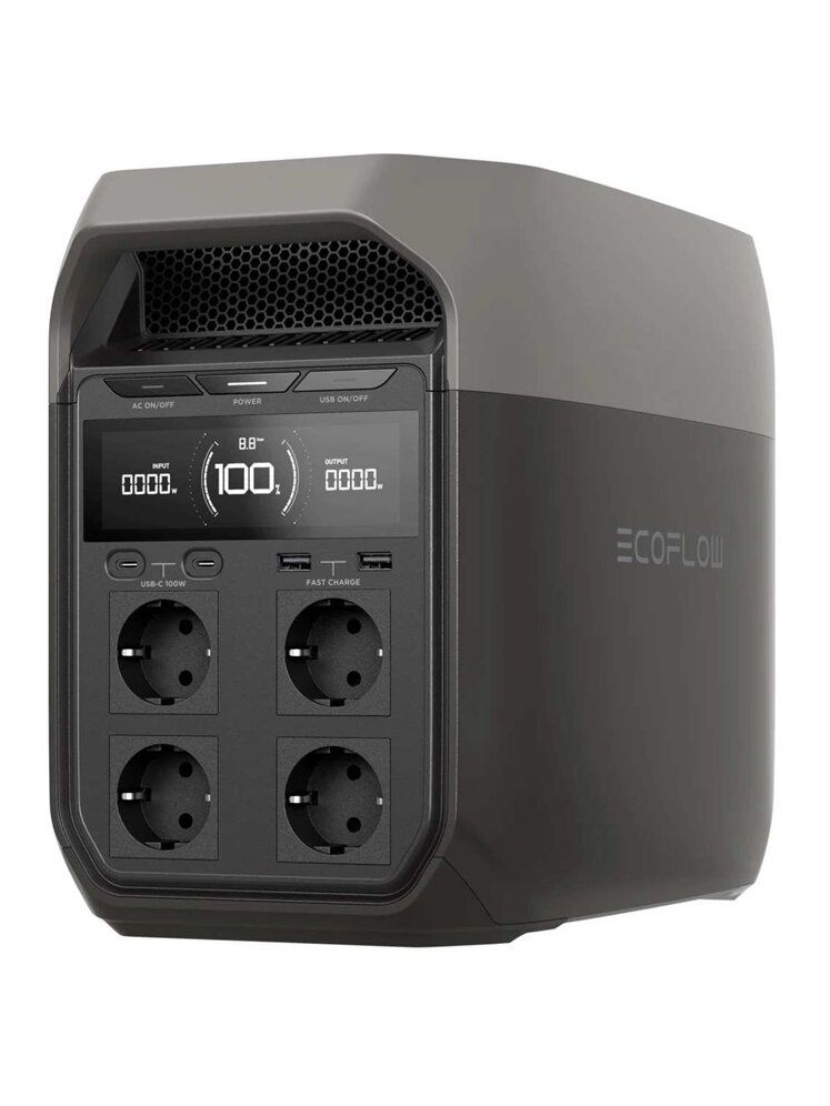 Nešiojamas įkroviklis EcoFlow 1800 - 3600W, juoda Nešiojamas įkroviklis EcoFlow 1800 - 3600W, juoda