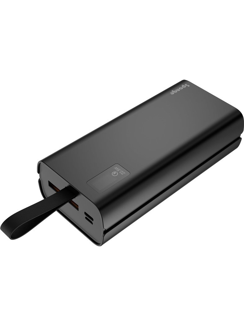 Nešiojamas įkroviklis Sponge Energy 30000 mAh, 22.5 W, pilka Nešiojamas įkroviklis Sponge Energy 30000 mAh, 22.5 W, pilka