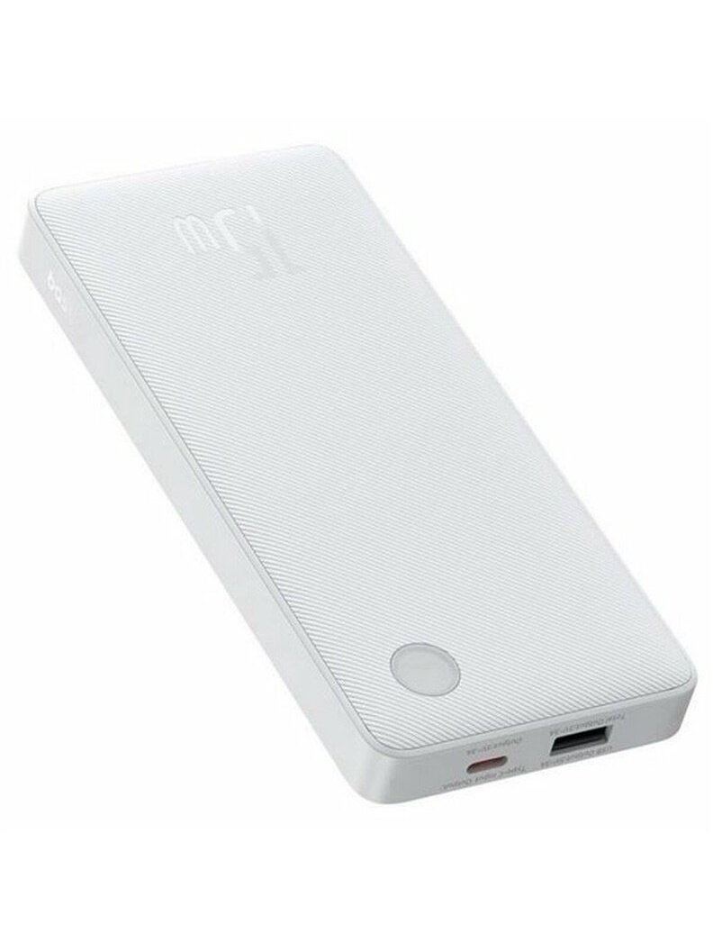 Nešiojamas įkroviklis Baseus, 10000 mAh, 15 W, balta Nešiojamas įkroviklis Baseus, 10000 mAh, 15 W, balta