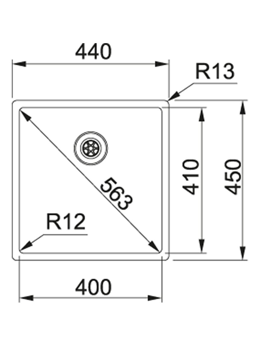 Nerūdijančio plieno plautuvė Franke Box, BXX 210/110-40, rankinis ventilis 1 Nerūdijančio plieno plautuvė Franke Box, BXX 210/110-40, rankinis ventilis 1