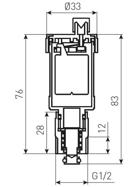 Nuorinimo vožtuvas FERRO 1/2", automatinis, išardomas 1 Nuorinimo vožtuvas FERRO 1/2", automatinis, išardomas 1