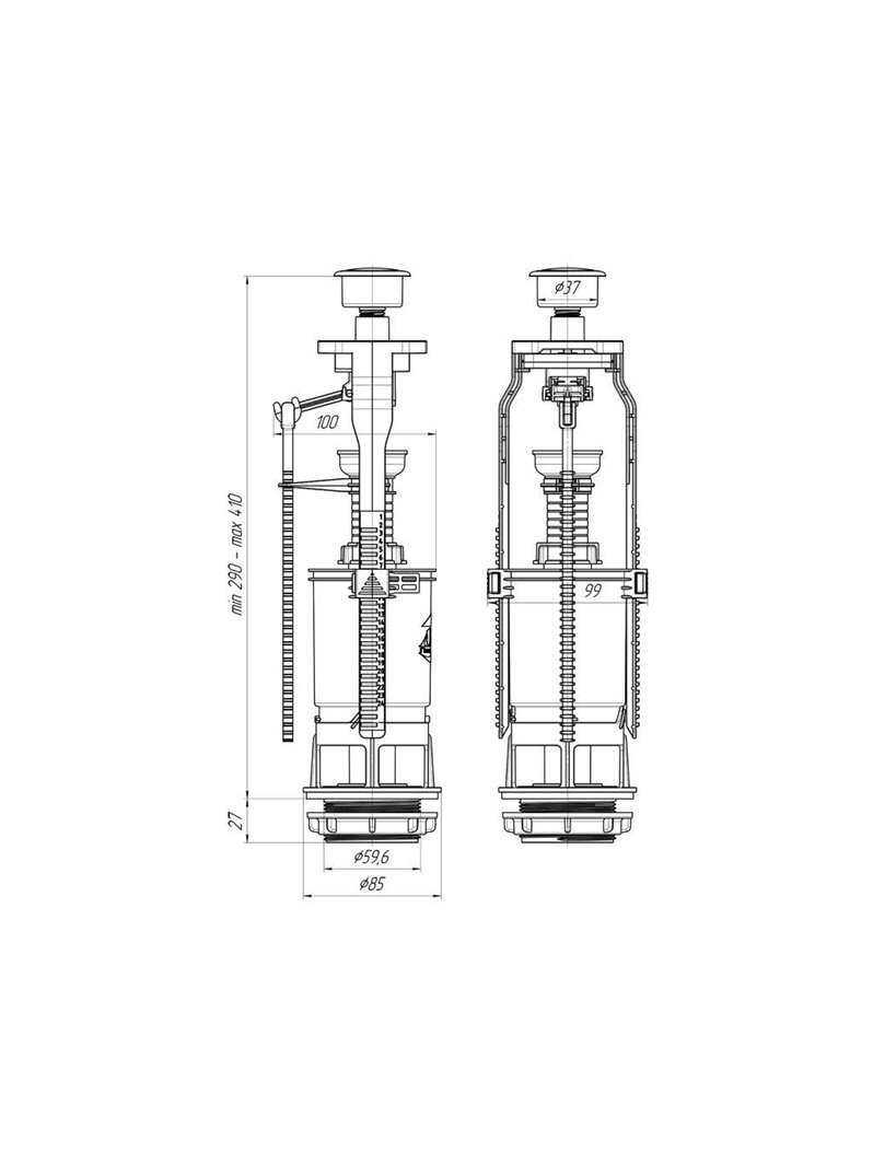 NULEID MECHANIZ METALIZUOTAS MYGTUKAS 1