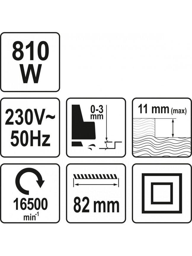 Oblius elektrinis 810W Yato 3