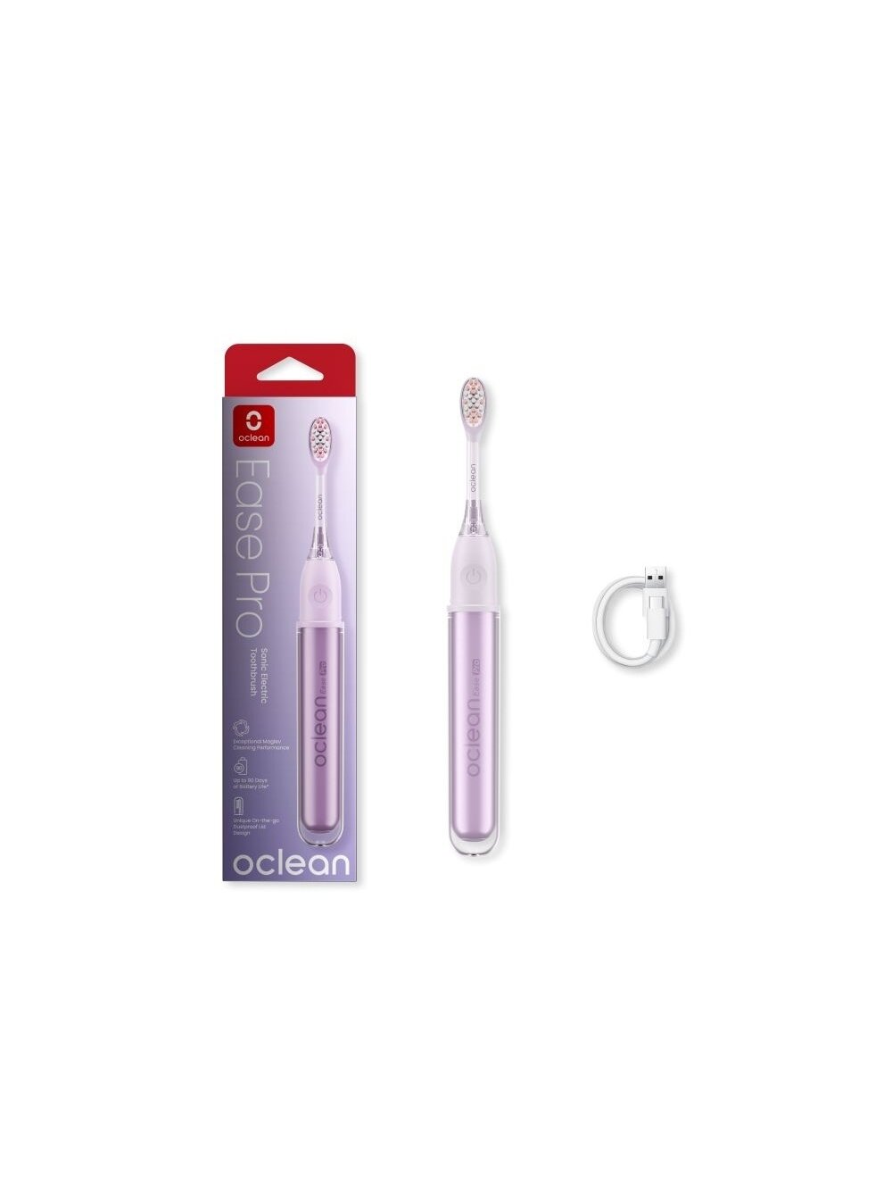 Oclean Electric Toothbrush Ease Pro Purple Elektrinis dantų šepetėlis 6
