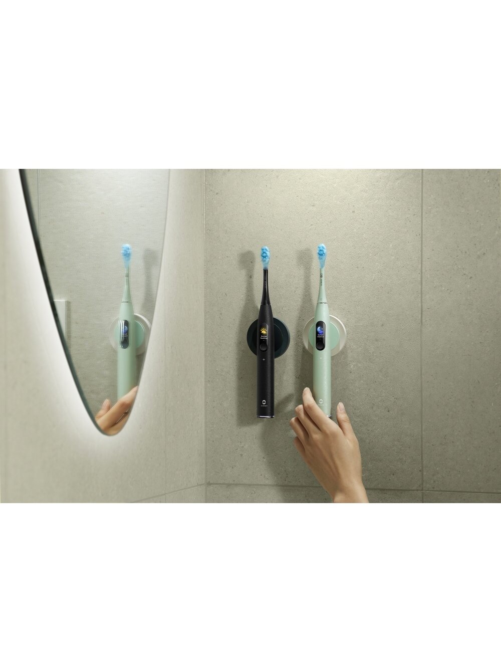 Oclean Electric Toothbrush X Ultra 20 Green Elektrinis dantų šepetėlis 6 Oclean Electric Toothbrush X Ultra 20 Green Elektrinis dantų šepetėlis 6