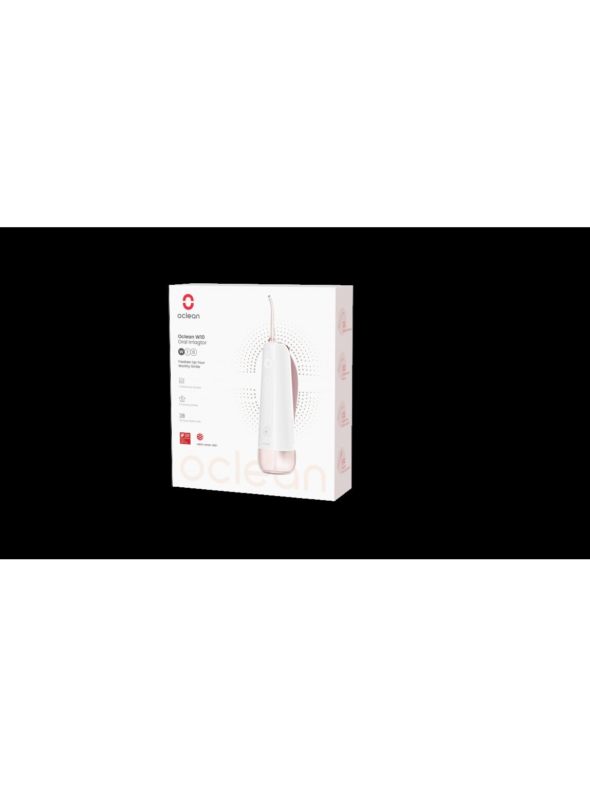OCLEAN burnos irigatorius W10, rožinės spalvos OCLEAN burnos irigatorius W10, rožinės spalvos
