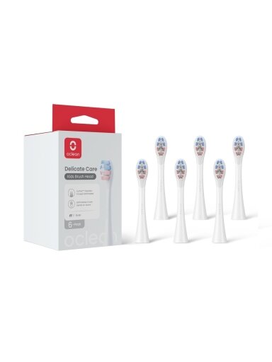 Oclean Delicate Care Brush Head 6 pcs P3K1 W06 White             