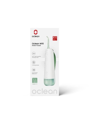 Oclean W10 Green dantų irigatorius - 2 antgaliai