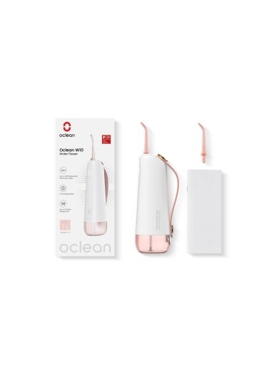 OCLEAN burnos irigatorius W10, rožinės spalvos