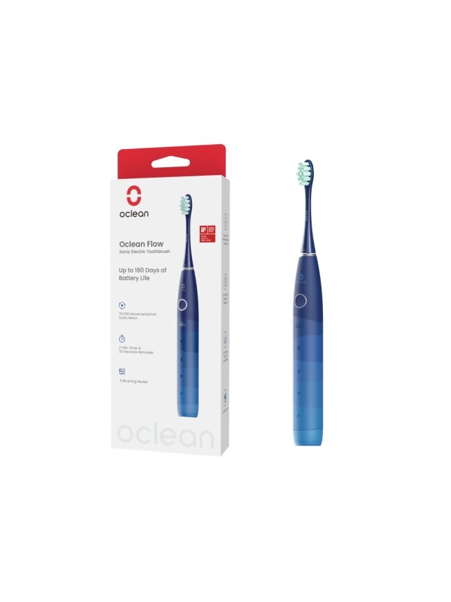 Oclean Flow Sonic elektrinis dantų šepetėlis (mėlyna spalva) 1
