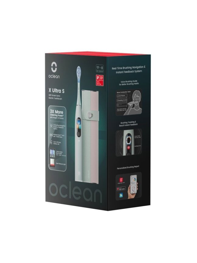 Oclean X Ultra S elektrinis dantų šepetėlis (žalias) 4