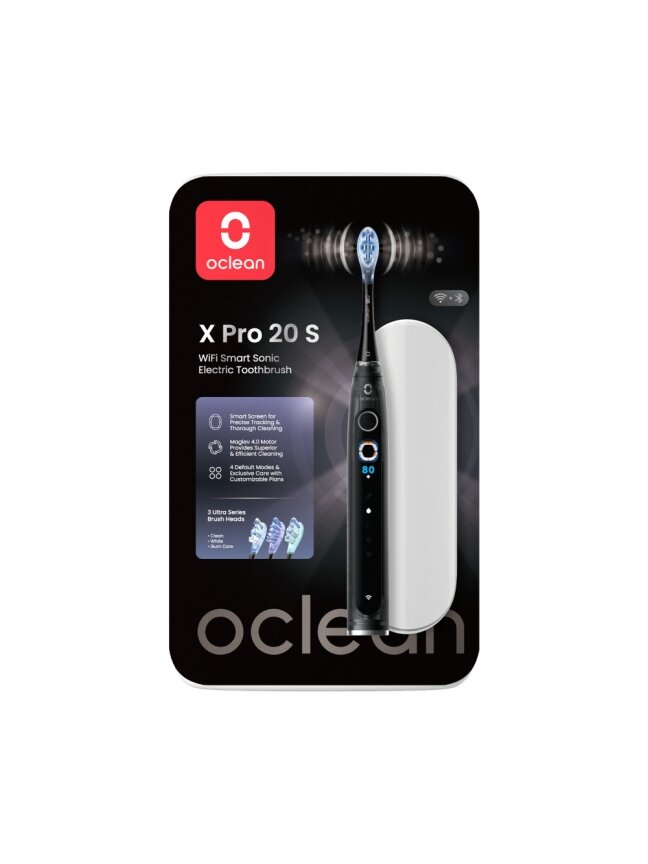 Oclean X Pro 20 Set išmanusis el. dantų šepetėlis, juodas 3 Oclean X Pro 20 Set išmanusis el. dantų šepetėlis, juodas 3