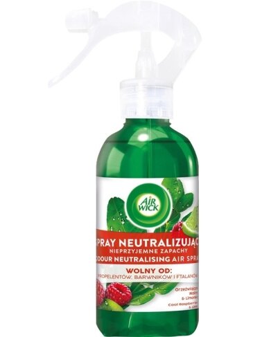 Oro gaiviklis Air Wick aviečių ir žalių citrinų kvapo 237 ml 1 Oro gaiviklis Air Wick aviečių ir žalių citrinų kvapo 237 ml 1