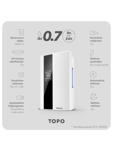 Oro sausintuvas Adolus TOPO Oro sausintuvas Adolus TOPO