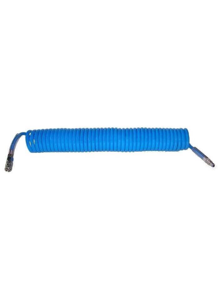 ⬡ Oro spiralinė žarna PU su greitosiomis movomis Ø8x12 mm, 15 m (AB0215) ⬡ Oro spiralinė žarna PU su greitosiomis movomis Ø8x12 mm, 15 m (AB0215)