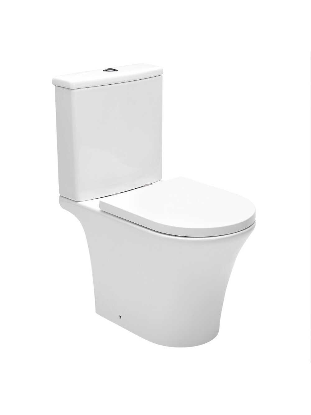 Pastatomas WC SAT, Brevis Rimfree, su lėtai nusileidžiančiu dangčiu Pastatomas WC SAT, Brevis Rimfree, su lėtai nusileidžiančiu dangčiu