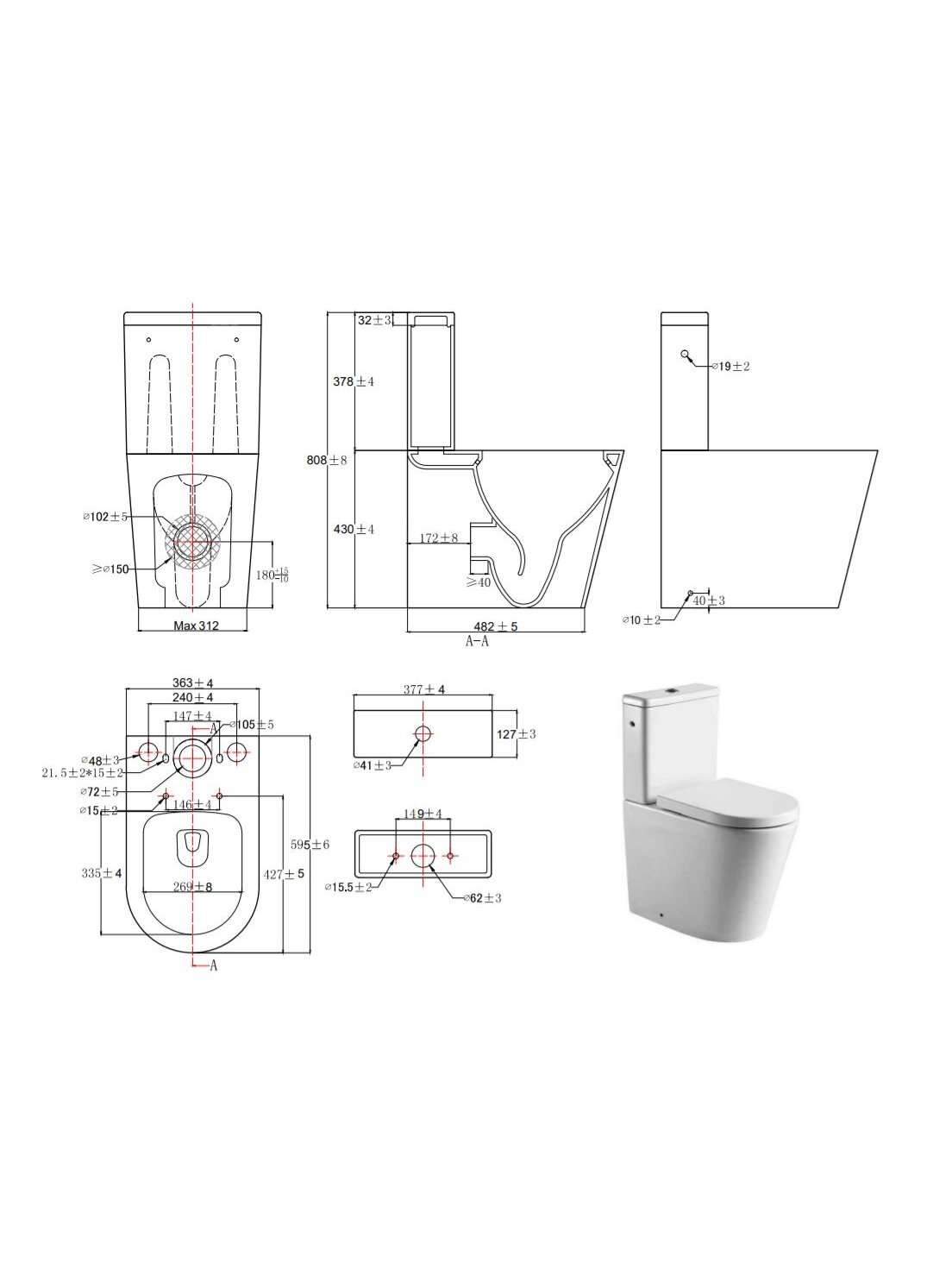 Pastatomas WC SAT, Brevis Rimfree, su lėtai nusileidžiančiu dangčiu, pilnai pristatomas 6 Pastatomas WC SAT, Brevis Rimfree, su lėtai nusileidžiančiu dangčiu, pilnai pristatomas 6