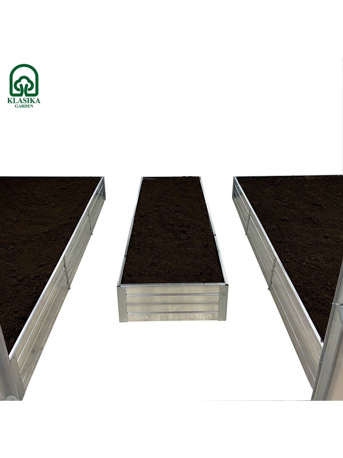Pakeltų lysvių komplektas KLASIKA GARDEN 3m pločio šiltnamiui - 6 m - 20 cm