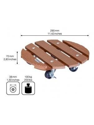 Padėklas su ratukais WPC BROWN 1 Padėklas su ratukais WPC BROWN 1