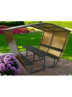 Pavėsinė MILANO LUX TER 4mm 2 Pavėsinė MILANO LUX TER 4mm 2