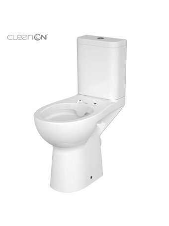 Pastatomas WC Cersanit Etiuda, su CleanOn, paaukštintas, be dangčio