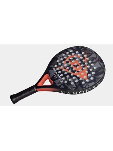 Padelio raketė Dunlop NANOMAX PRO, juoda/raudona