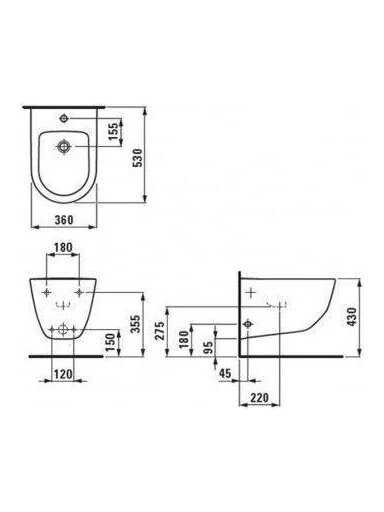 Pakabinama bidė Laufen Pro 830952