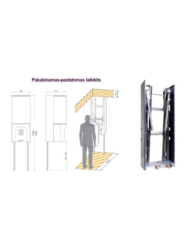 Pakabinamas-pastatomas laikiklis Atlantic SYNEA DUO šilumos siurbliams