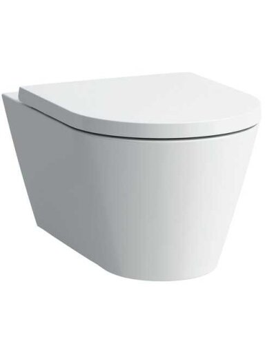 Pakabinamas WC Kartell Rimless, 4,5/3 l,  be dangčio, balta spalva