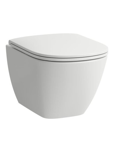 Pakabinamas WC puodas Laufen LUA Advance Compact Rimless, baltas