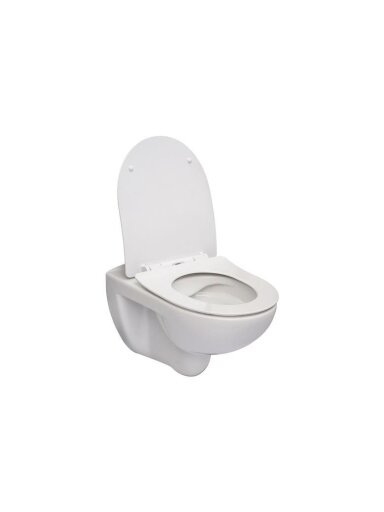 Pakabinamasis unitazas su dangčiu ROCA VICTORIA, 370×350 mm