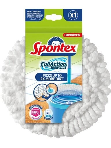 Pakaitinė šluostė šepečiui Spontex Full action system+ x'tra