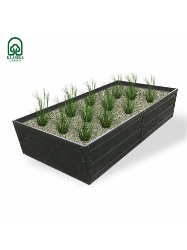 Pakelta lysvė KLASIKA GARDEN, chaki spalvos 20 cm aukščio Pakelta lysvė KLASIKA GARDEN, chaki spalvos 20 cm aukščio