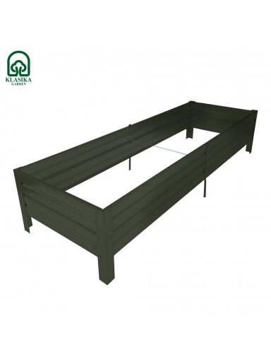 Pakelta lysvė KLASIKA GARDEN, chaki spalvos 20 cm aukščio Pakelta lysvė KLASIKA GARDEN, chaki spalvos 20 cm aukščio