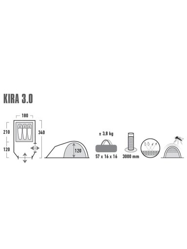 Palapinė High Peak Kira 3 10370