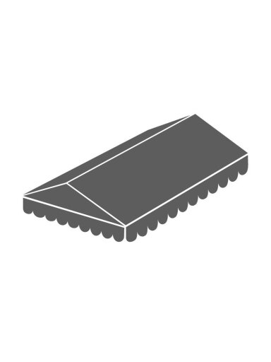 Palapinės stogas 5x10 m PVC