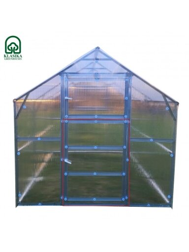 Papildomos durys gale šiltnamiui KLASIKA Bernard - 6 mm storio kanalinis polikarbonatas