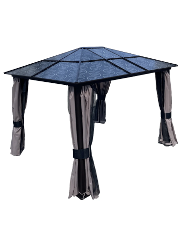 Pavėsinė GP0037, 360 cm, ruda