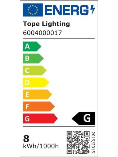 Paviršinė LED panelė Tope Modena R, 8W, 4000K, Ø 8.7 cm
