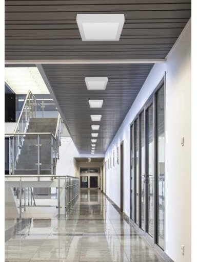 Paviršinė LED panelė Tope Modena SQ, 22W, 4000K, Ø 17 cm