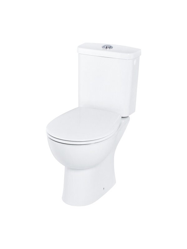Pastatomas WC puodas Grohe BAU Rimless su bakeliu, dangčiu soft-close, horizontalus išb. 2 Pastatomas WC puodas Grohe BAU Rimless su bakeliu, dangčiu soft-close, horizontalus išb. 2