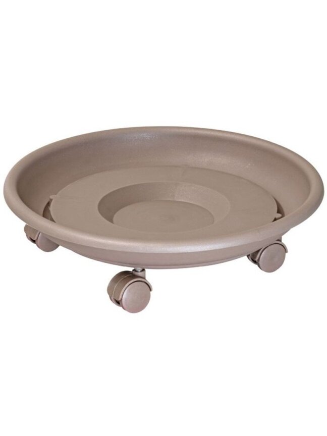 Padėklas su ratukais PLASTIC TAUPE S