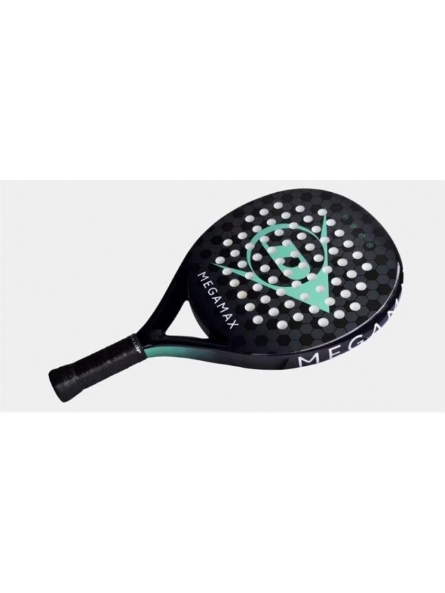Padelio raketė Dunlop MEGAMAX BLACK, juoda 1 Padelio raketė Dunlop MEGAMAX BLACK, juoda 1