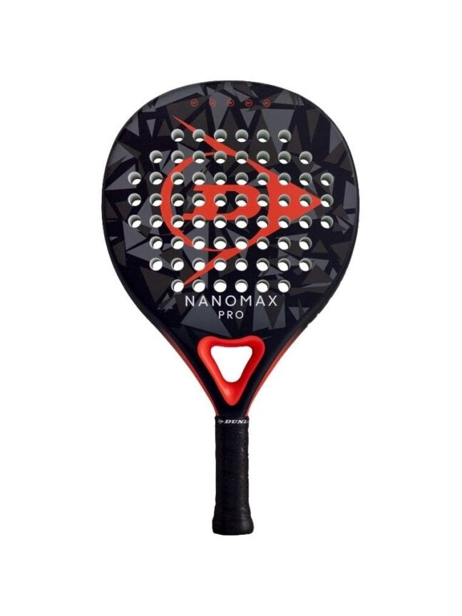 Padelio raketė Dunlop NANOMAX PRO, juoda/raudona 2