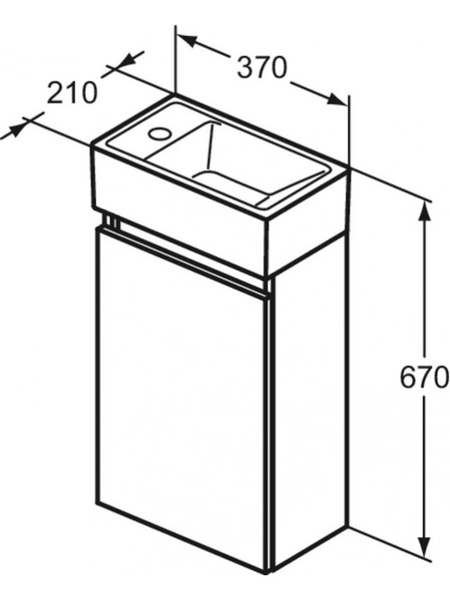 Pakab von spint Ideal Standard Eurovit, balta, 21x37x67 cm 1 Pakab von spint Ideal Standard Eurovit, balta, 21x37x67 cm 1