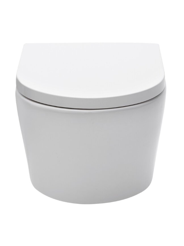 Pakabinamas WC SAT, Brevis Rimfree, su lėtai nusileidžiančiu dangčiu 2