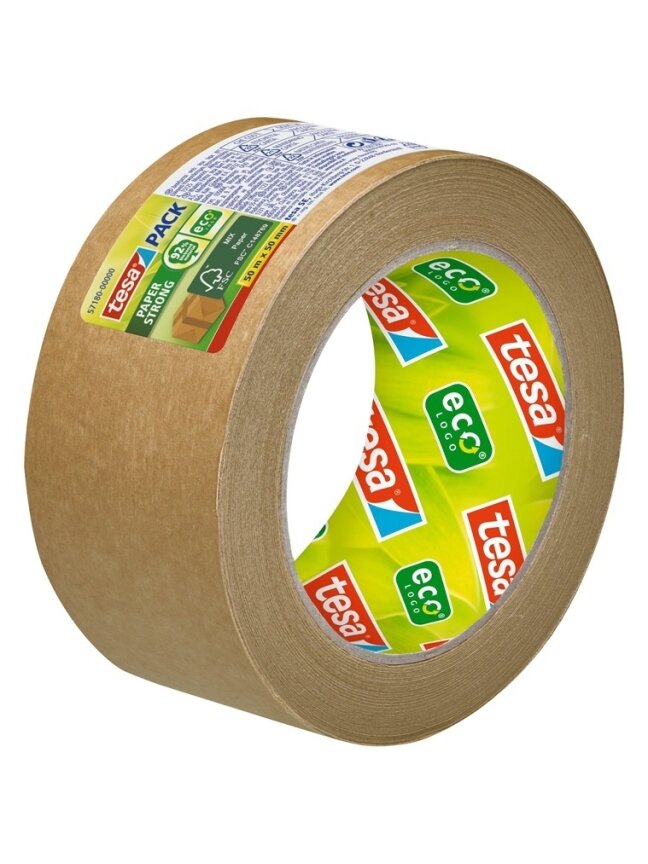Pakavimo juosta EKOLOGO, 50 m x 50 mm, popierinė 1