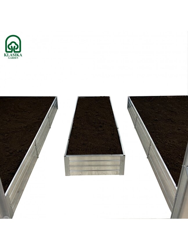 Pakeltų lysvių komplektas KLASIKA GARDEN 3m pločio šiltnamiui - 2 m - 10 cm Pakeltų lysvių komplektas KLASIKA GARDEN 3m pločio šiltnamiui - 2 m - 10 cm