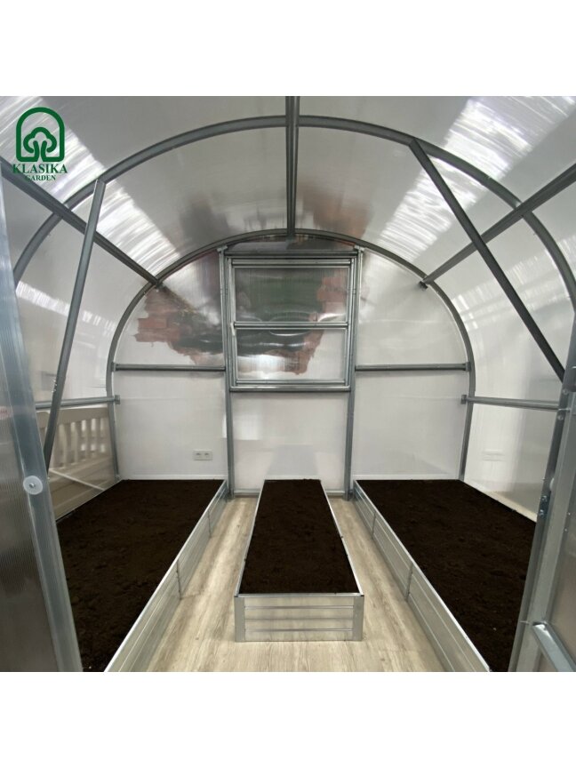 Pakeltų lysvių komplektas KLASIKA GARDEN 3m pločio šiltnamiui - 6 m - 10 cm 1 Pakeltų lysvių komplektas KLASIKA GARDEN 3m pločio šiltnamiui - 6 m - 10 cm 1