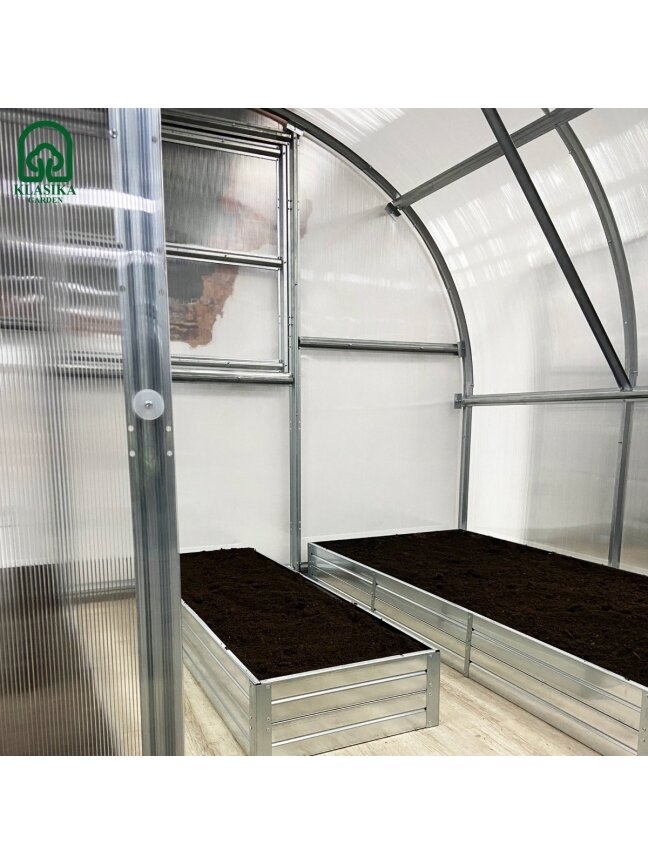 Pakeltų lysvių komplektas KLASIKA GARDEN 3m pločio šiltnamiui - 6 m - 20 cm 2